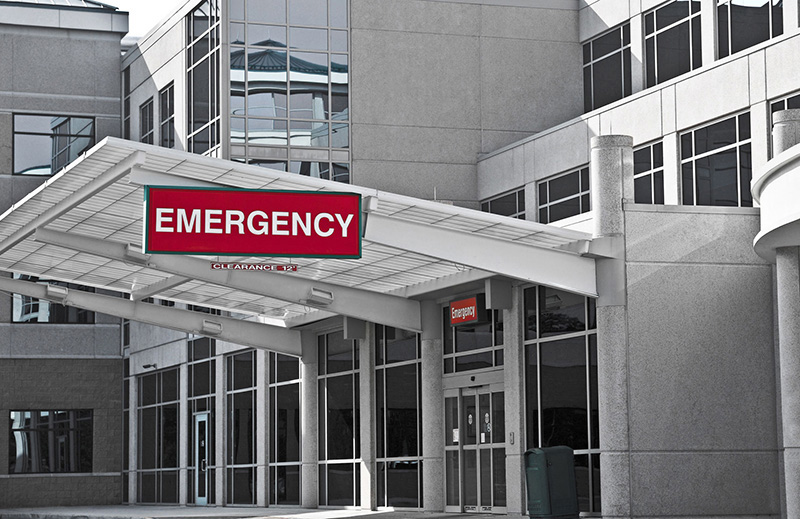 exterior of an emergency room